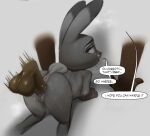  all_fours anthro anus balls bodily_fluids buck_colton_(thehumancopier) butt dialogue disembodied_penis disney duo english_text erection eyebrows faceless_character faceless_male fan_character female female_focus fingers fur genital_fluids genitals grey_body grey_fur judy_hopps lagomorph leporid long_ears looking_back male mammal masturbation motion_lines nude open_mouth penetration penile penile_masturbation penile_penetration penis penis_in_pussy purple_eyes pussy pussy_juice rabbit scut_tail sex short_tail solo_focus speech_bubble tail text thehumancopier vaginal vaginal_penetration zootopia 