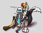  anthro bone dominant dominant_intersex duo female furry genital_swap herm humanoid hybrid intersex intersex/male maggie(rainbowwolf) male mashup penetration rainbowwolf6112 sans_(undertale) skeleton undertale_(series) 