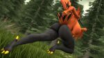  16:9 2023 3d_(artwork) anthro avian_feet baek-myo big_breasts black_body black_eyes black_skin breasts butt digital_media_(artwork) female fist forest galarian_form galarian_zapdos genitals grass hi_res legendary_pokemon nintendo nude orange_body orange_skin plant pokemon pokemon_(species) pokemorph pussy regional_form_(pokemon) running side_boob solo source_filmmaker tree widescreen yellow_sclera 