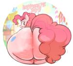  aer0_zer0 balloon big_butt blush bodily_fluids butt earth_pony equid equine female feral friendship_is_magic hasbro hi_res horse huge_butt inflatable looking_at_viewer looking_back looking_back_at_viewer mammal mane my_little_pony pink_body pink_mane pink_tail pinkie_pie_(mlp) pony presenting presenting_hindquarters smile smiling_at_viewer solo sweat sweaty_butt tail wide_hips 
