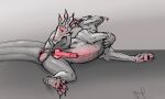  absurd_res animal_genitalia balls dragon ethan0 feral genitals hi_res knot male solo solo_focus 