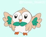  animated avian bird bouncy_rowlet low_res nintendo owl pokemon 