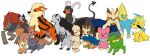  2011 aliasing ambiguous_gender arcanine black_body black_fur black_nose blep blue_body blue_eyes blue_fur bluekyokitty brown_body brown_eyes brown_fur claws digital_drawing_(artwork) digital_media_(artwork) digitigrade eevee eeveelution electrike feral flat_colors fur generation_1_pokemon generation_2_pokemon generation_3_pokemon generation_5_pokemon green_body green_fur grey_body grey_fur grey_horn group herdier holding_tail horn houndoom houndour jolteon large_group lillipup manectric mightyena nintendo orange_body orange_fur pink_body pink_fur pink_nose pink_tongue pokemon pokemon_(species) poochyena red_claws red_eyes red_nose sebdoggo sitting smeargle snubbull spade_tail standing stoutland tail tan_body tan_fur tongue tongue_out vulpix white_claws yellow_body yellow_fur yellow_sclera zoroark zorua 