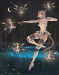  6+girls absurdres animal_ears antennae avatar_(ff11) bare_shoulders black_gloves black_thighhighs blonde_hair blue_eyes blue_gemstone blue_hairband boots breasts brown_tail cactus41747280 cat_ears cat_girl cat_tail closed_mouth crescent_moon fairy final_fantasy final_fantasy_xi floating_hair flower gem gloves green_hair hair_flower hair_ornament hairband highres insect_wings knee_boots leg_up lily_of_the_valley lily_pad low_ponytail medium_breasts mini_person minigirl mithra_(ff11) moon multicolored_hairband multiple_girls night night_sky no_nipples no_pussy open_mouth outdoors purple_flower red_hairband short_hair sky smile solid_eyes star_(sky) starry_sky tail teeth thighhighs tree two-tone_gloves upper_teeth_only water white_flower white_footwear white_gloves white_hairband wings 