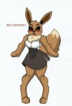  anthro big_breasts blush breasts eevee english_text fan_character female generation_1_pokemon hi_res nintendo pace-maker pokemon pokemon_(species) small_waist solo text thick_thighs wide_hips 