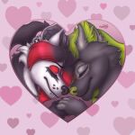 &lt;3 absurd_res anthro canid canid_demon canine canis demon dobermann domestic_dog duo female hellhound hi_res holidays love male male/female mammal naoto pinscher romantic romantic_couple valentine&#039;s_day wolf ych ych_(character) 