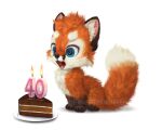  2023 ambiguous_gender birthday birthday_cake blue_eyes brown_body brown_fur cake candle canid canine clothing dessert digital_media_(artwork) digitigrade dipstick_tail feral fluffy food footwear fox fur mammal markings multicolored_body multicolored_fur open_mouth orange_body orange_fur paws quadruped red_fox silverfox5213 socks solo tail tail_markings text tongue url watermark white_body white_fur 