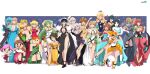  6+girls adapted_costume alternate_costume alternate_hair_length alternate_hairstyle artist_name ass bare_shoulders bayonetta black_dress black_hair blonde_hair blue_eyes blue_hair blush bodysuit breasts brown_eyes brown_hair byleth_(female)_(fire_emblem) byleth_(fire_emblem) cleavage clothing_cutout colored_skin company_connection corrin_(female)_(fire_emblem) corrin_(fire_emblem) crossover crown dress earrings elbow_gloves glasses gloves green_eyes green_hair grey_hair gun hair_ornament hair_over_one_eye hat high_heels highres huge_breasts humanization inkling inkling_girl isabelle_(animal_crossing) jewelry jigglypuff karbuitt large_breasts leaf_(pokemon) lipstick long_dress long_hair looking_at_viewer lucina_(fire_emblem) makeup mask medium_breasts mole mole_under_mouth multiple_girls mythra_(xenoblade) navel necklace nintendo one_eye_closed open_mouth orange_hair pale_skin palutena pointy_ears pokemon_(creature) ponytail princess_daisy princess_peach princess_zelda pyra_(xenoblade) red_eyes red_hair robin_(female)_(fire_emblem) robin_(fire_emblem) rosalina samus_aran short_hair shorts side_slit skirt smile strapless super_smash_bros. swimsuit tentacle_hair thighhighs thighs tiara turban very_long_hair villager_(animal_crossing) weapon white_hair white_skin wii_fit_trainer wii_fit_trainer_(female) zero_suit 