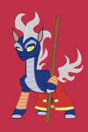  2016 asian_mythology blue_body blue_scales bo_staff chinese_mythology clothing countershade_eyebrows countershade_neck countershade_torso countershading digital_drawing_(artwork) digital_media_(artwork) dungeons_and_dragons east_asian_mythology fate_of_foenum female feral fire flaming_hair flaming_tail grey_body grey_hooves grey_scales hasbro hooves kymsnowman leg_wrap longma mythology orange_wraps portrait pseudo_hair pupils red_background red_clothing red_robe robe scales simple_background slit_pupils smile smiling_at_viewer smirk smirking_at_viewer solo solo_focus tail them&#039;s_fightin&#039;_herds them&#039;s_tabletop_herds toony wizards_of_the_coast wood xianghua_(fof) yellow_eyes 