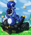  anal anthro arms_tied big_penis bound chain_chomp claws duo foreplay genitals hi_res huge_penis klent klent_(character) koopa looking_back male male/male mario_bros nintendo oral penis rimming scalie sex sharp_teeth smothering teeth vein veiny_penis 