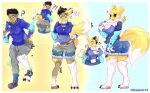  absurd_res anthro bandai_namco big_breasts big_butt black_hair breast_growth breasts butt butt_growth clothed clothing colored digimon digimon_(species) female fur gender_transformation growth hair hi_res human korick17 male mammal mtf_transformation renamon solo species_transformation surprised_expression tail tail_growth thick_thighs tight_clothing transformation white_body white_fur yellow_body yellow_fur 