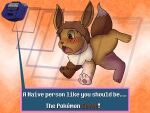  eevee feral generation_1_pokemon hi_res human_to_feral mid_transformation nintendo orangestheasd_(artist) pokemon pokemon_(species) pokemon_mystery_dungeon pokemon_transformation solo species_transformation transfomation transformation 