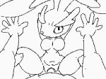  4:3 animated anthro big_breasts breasts duo female from_front_position generation_4_pokemon genitals lopunny low_res lying male male/female missionary_position mkiiisystem monochrome navel nintendo on_back penis pokemon pokemon_(species) pussy sex short_playtime 