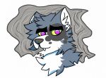  ambiguous_gender anthro canid canine canis digital_media_(artwork) facial_markings head_markings hi_res hybrid mammal markings mkms.graff simon_(mkms.graff) smoke smoke_from_mouth smoking solo wolf 
