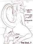  3:4 abdominal_bulge absurd_res after_masturbation after_orgasm after_transformation after_vaginal ahegao alternate_species anthro areola belly big_breasts big_butt big_ear big_ears bodily_fluids breasts butt claws comic crying digital_media_(artwork) egg ejaculation english_text feet female genital_fluids genitals hair hashi_(sralivewolfox) heat_(temperature) hi_res horn huge_breasts huge_butt humanoid_genitalia kiunata kneeling kobold looking_pleasured masturbation nipples nude on_ground open_mouth oviposition page_number pawpads paws puddle pussy pussy_juice rear_view saliva saliva_on_tongue saliva_string scalie shaking_legs shaking_orgasm simple_background sketch smile solo species_transformation speech_bubble sralivewolfox tail tears teeth text thick_thighs toes tongue tongue_out transformation vaginal 