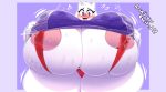  absurd_res anthro big_breasts big_butt blush bodily_fluids boss_monster bovid breasts butt caprine clothed clothing digital_media_(artwork) female fur hi_res horn huge_breasts hyper looking_at_viewer mammal nipples simple_background smile solo text thiccbuns toriel undertale undertale_(series) white_body white_fur 