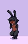  1girl akai_(ugokashitari) animal_ears animated animated_gif jumping original pixel_art rabbit_ears rabbit_girl rabbit_tail tail 