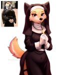  2022 absurd_res anthro canid canine canis cross domestic_dog female hi_res legband mammal navel nun purplekitten203 shiba_inu solo spitz thighband 