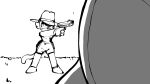  amy_(creator_ant) anthro clothed clothing cowboy_hat creator_ant diana_(creator_ant) duo female gun handgun hat headgear headwear hi_res pistol pointing_gun pointing_gun_at_another ranged_weapon sound_effects text weapon 