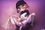  anthro areola black_body blush bodily_fluids clothed clothing epic_games felid feline female fortnite gaping gaping_pussy genital_fluids genitals lumineko mammal meow_skulls_(fortnite) nipples peeing pussy solo spread_legs spread_pussy spreading underwear urine watersports white_body yellow_body yellow_eyes 