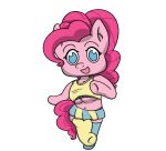  alpha_channel animated anthro blue_eyes bottomwear chibi clothed clothing digital_media_(artwork) earth_pony equid equine female friendship_is_magic fur hair hasbro hoof_hands hooves horse mammal mio_honda_step mranthony2 my_little_pony pink_body pink_hair pinkie_pie_(mlp) pony short_playtime simple_background solo transparent_background 