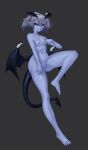  absurd_res areola blue_areola blue_body blue_nipples blue_sclera blue_skin breasts demon demon_humanoid devil_(mge) enzea eyelashes female genitals grey_background grey_hair hair hi_res humanoid humanoid_pointy_ears looking_at_viewer membrane_(anatomy) membranous_wings monster_girl_(genre) monster_girl_encyclopedia navel nipples nude pussy red_eyes simple_background small_breasts smile smug solo spade_tail tail tailed_humanoid thick_thighs uncensored wide_hips winged_humanoid wings 