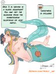  asphyxiation blush comic dialogue drowning fellatio floating genitals girly glory_hole hair hi_res horny_imp humanoid jewelry long_hair male male/male marine merfolk mermaid_tail nipples oral penile penis sex solo speech_bubble split_form 