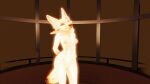  2023 3d_(artwork) 3d_animation 4_ears animated anthro areola biped breasts canid canine digital_media_(artwork) discreet_user eyes_closed female fox fur genitals glowing glowing_body glowing_fur hi_res mammal multi_ear mylar_(discreet_user) navel neck_tuft nipples nude_anthro nude_female pink_areola pink_nipples pussy smile solo swaying swaying_hips tuft yellow_body yellow_fur 