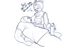  angela_cross anthro breasts duo female handjob hi_res human human_on_anthro interspecies male male/female mammal milk mommy_kink nursing_handjob penile ratchet_and_clank sex sony_corporation sony_interactive_entertainment woadge 