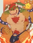  2023 accessory acethetiger anthro areola armband armpit_hair balls barazoku biceps body_hair bowser bracelet bulge chest_tuft clothed clothing cock_ring collar digital_media_(artwork) erection eyebrows genitals hi_res horn humanoid_genitalia humanoid_penis jewelry koopa male mario_bros musclegut muscular muscular_anthro muscular_male muscular_thighs navel nintendo nipples open_mouth open_smile pecs penis penis_accessory penis_jewelry pubes quads scalie shell smile solo spiked_armband spiked_bracelet spiked_cock_ring spiked_collar spiked_shell spiked_tail spikes spikes_(anatomy) tail teeth thick_thighs thong thong_only tongue topless tuft underwear underwear_only 