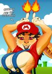  animal_humanoid female fire fireball hi_res humanoid lagomorph lagomorph_humanoid leporid leporid_humanoid mammal mammal_humanoid mario mario_bros max_power nintendo rabbit rabbit_humanoid 