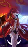  absurdres armor elesis_(elsword) elsword empire_sword_(elsword) fire highres ice red_eyes red_hair tagme 