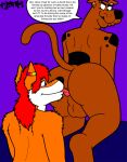  anal anthro anus balls blaziefox butt canid canine canis dialogue domestic_dog duo english_text fox genitals hanna-barbera male male/male mammal naughty_face oral perineum profanity raised_tail rimming scooby-doo scooby-doo_(series) sex speech_bubble tail tbfm text tongue tongue_out 