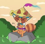  alonelyopossum anthro balls big_balls clothing flaccid flute genitals hat hat_only headgear headgear_only headwear headwear_only hi_res league_of_legends male mostly_nude musical_instrument penis playing_music public riot_games solo spirit_blossom_teemo teemo_(lol) wind_instrument woodwind_instrument yordle 