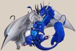  asian_mythology breasts busty_feral clb cuddling dragon east_asian_mythology eastern_dragon feral genitals hand_holding mythology nipples pregnant pussy scalie sorika_mai_selena western_dragon 