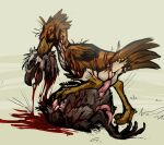  absurd_res aroused avian battle bird blood bodily_fluids bruised corpse death decapitation duo feral genitals gore hi_res keleken kolkolukija male penis sex sketch snuff terror 