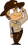  2016 4_fingers alpha_channel anthro badge belt belt_buckle biped black_belt black_clothing black_footwear black_necktie black_nose black_shoes bottomwear brown_bottomwear brown_clothing brown_eyebrows brown_hair brown_hat brown_headwear brown_pants button_(fastener) campaign_hat car chokovit_(artist) closed_smile clothed clothed_anthro clothed_male clothing colored digital_drawing_(artwork) digital_media_(artwork) evergreen_tree eyebrow_through_hat eyebrows fingers footwear front_view full-length_portrait fully_clothed fully_clothed_anthro fully_clothed_male fur gesture glistening glistening_eyes gun hair handgun hat headgear headwear holster holstered_pistol legs_together male male_anthro mammal miller_(chokovit) mouth_closed necktie no_pupils orange_eyes pants pine_tree pistol plant police police_baton police_car police_officer police_uniform porcupine portrait ranged_weapon rodent salute shirt simple_background smile solo standing symbol tan_body tan_clothing tan_fur tan_shirt tan_topwear topwear translucent translucent_hair transparent_background tree uniform vehicle weapon white_clothing white_shirt white_topwear yellow_badge yellow_belt_buckle yellow_button 