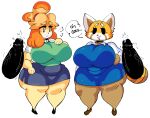  aggressive_retsuko ailurid animal_crossing anthro big_breasts big_butt big_penis black_eyes bodily_fluids bottomwear breasts brown_body butt canid canine canis clothing crossover disembodied_penis domestic_dog dress english_text erection female footwear genital_fluids genitals group hair hi_res huge_breasts isabelle_(animal_crossing) lewd_dorky male mammal nintendo open_mouth orange_hair penis precum red_panda retsuko sanrio shih_tzu shirt shoes skirt smile text thick_thighs topwear toy_dog white_eyes wide_hips yellow_body 