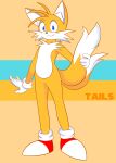  2_tails anthro canid canine cybeeyoru fox hi_res male mammal miles_prower multi_tail sega solo sonic_the_hedgehog_(series) tail 