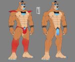  2023 4_toes abs alternate_version_at_source animatronic anthro balls barefoot bear big_penis black_bow_tie black_nose blue_eyes blue_nails blue_penis body_hair bow_tie bracelet clothed clothing colored_nails feet five_nights_at_freddy&#039;s five_nights_at_freddy&#039;s:_security_breach flaccid genitals glamrock_freddy_(fnaf) gradient_penis grey_background happy_trail hat headgear headwear hi_res humanoid_genitalia humanoid_penis jewelry machine male mammal mostly_nude mr_sharky multicolored_penis muscular muscular_anthro muscular_male nails necktie nipples nude penis pink_nipples plantigrade pubes red_clothing red_underwear robot scottgames signature simple_background skimpy solo spiked_bracelet spikes standing steel_wool_studios thong toes top_hat topwear two_tone_penis underwear watermark 