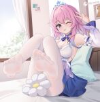  honkai:_star_rail honkai_(series) icwine march_7th_(honkai:_star_rail) pantyhose soles white_pantyhose 