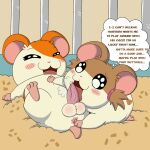  1:1 2023 alonelyopossum anal anal_fingering balls blush bodily_fluids brown_body brown_fur cage cricetid duo english_text female female_penetrating female_penetrating_male fingering fingering_partner fur genital_fluids genitals hamster hamtaro hamtaro_(series) licking male male/female male_penetrated mammal oral orange_body orange_fur penetration penile penis penis_lick precum rodent sex sparkle_(hamtaro) tan_body tan_fur tapering_penis text thought_bubble tongue tongue_out 