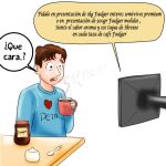  &lt;3 beverage brown_hair clothing coffee container cup cutlery dialogue fluffy_pony hair hi_res human inshi kitchen_utensils male mammal peta shirt simple_background solo spanish_text spoon television text tools topwear translation_request white_background 