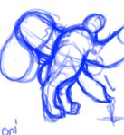  abdominal_bulge anal andromorph animated anthro balls big_balls bodily_fluids cum feral feral_penetrated genital_fluids genitals hi_res intersex male male/male messy penetration rolego/ori size_difference sketch 