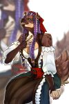  2:3 absurd_res anthro braided_hair cicvil female hair hi_res pirate singing solo 