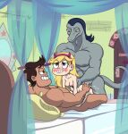  anal anthro bodily_fluids cum disney dzk female genital_fluids genitals group hi_res human lizard male male/female mammal mewman muscular muscular_anthro muscular_male penis rafael_diaz reptile scalie star_butterfly star_vs._the_forces_of_evil toffee_(svtfoe) trio vein veiny_penis 