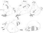  &lt;3 absurd_res bodily_fluids burping duo hi_res male male/male mammal obese overweight procyonid raccoon satisfied satisfied_look sleeping slightly_chubby smile stretching swallowing sweat vore 