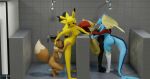  3d_(artwork) absurd_res anthro black_body black_fur blender_(software) blender_eevee blue_body breasts brown_body brown_fur butt butt_grab copi_cat_(artist) crouching cunnilingus delphox digital_media_(artwork) drain eevee eeveelution female female/female fin floor fur generation_1_pokemon generation_4_pokemon generation_6_pokemon grabbing_wall group hand_on_butt hi_res holding_head huge_filesize hybrid kiss_on_lips kissing licking looking_back looking_down looking_pleasured lopunny low_wall nintendo nipple_piercing nipples oral piercing pikachu pokemon pokemon_(species) public public_nudity public_sex public_shower red_body red_fur sex shower shower_head shower_sex spread_butt spread_legs spreading standing tail tail_fin tile tile_floor tile_wall tongue tongue_out vaginal vaporeon wall_(structure) wrapped_arms yellow_body yellow_fur 