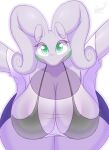  2023 absurd_res anthro areola big_breasts biped bottomwear bra breasts clothed clothing digital_media_(artwork) female generation_6_pokemon goodra hi_res huge_breasts looking_at_viewer nintendo pokemon pokemon_(species) shirt shorts simple_background snackbunnii solo thick_thighs topwear underwear wide_hips 