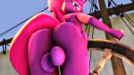  16:9 2018 3d_(artwork) anthro anthrofied areola backsack balls big_balls big_breasts big_butt blackjr blue_sky breasts broken_horn bubble_butt butt crossgender curvy_figure detailed_background digital_media_(artwork) equid equine eye_scar eyelashes facial_scar fingers fluffy fluffy_tail friendship_is_magic ftg_crossgender fti_crossgender fur genitals gynomorph hasbro hi_res horn huge_balls intersex long_tail looking_at_viewer looking_back looking_back_at_viewer magenta_hair magenta_tail mammal mohawk my_little_pony my_little_pony:_the_movie_(2017) nipples nude outside purple_body purple_fur rear_view scar ship sky solo source_filmmaker steering_wheel tail teal_eyes tempest_shadow_(mlp) thick_thighs unicorn vehicle watercraft widescreen 